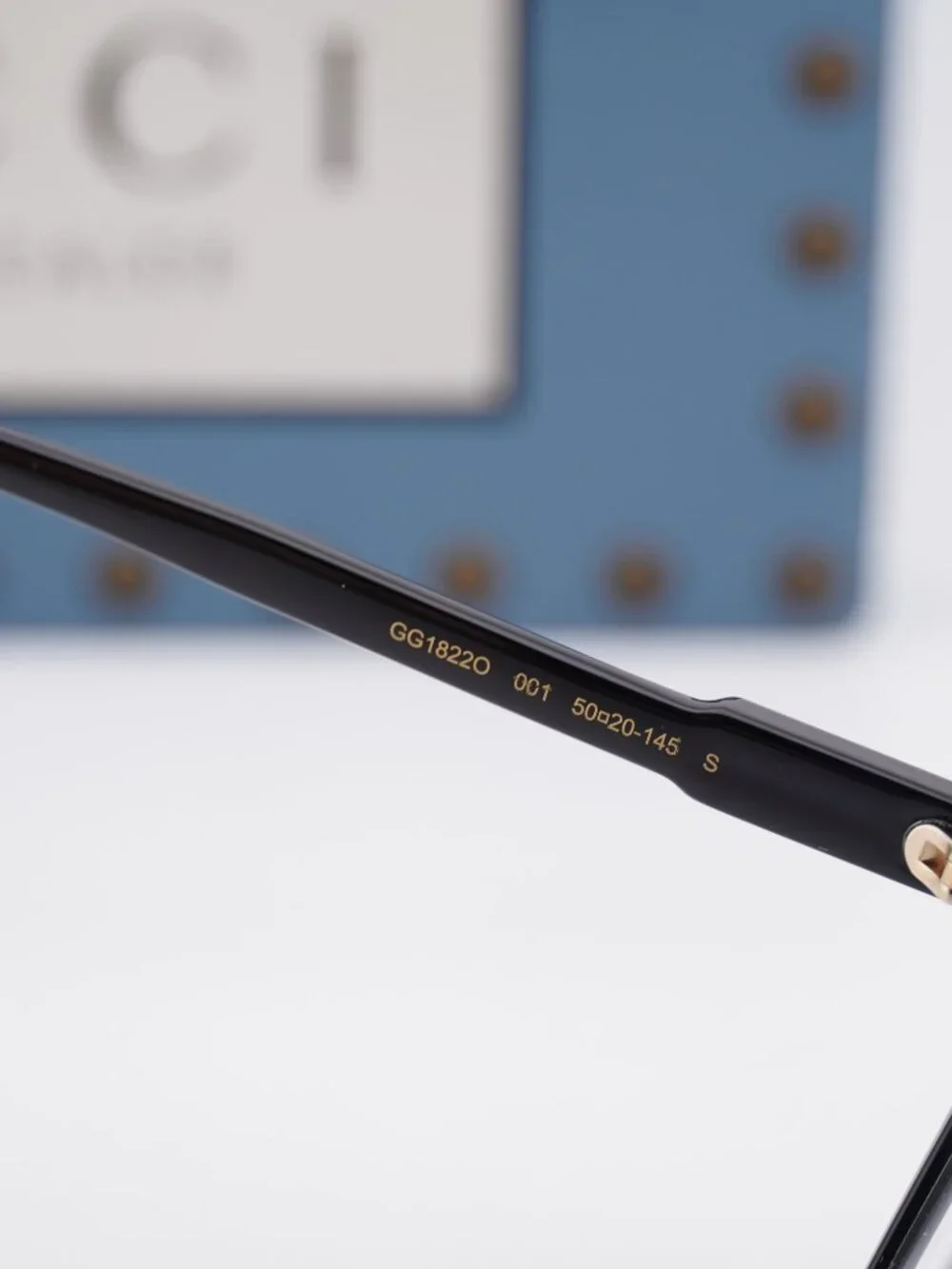 Gucci GG1822O 001 Square Eyeglasses - Black 50mm